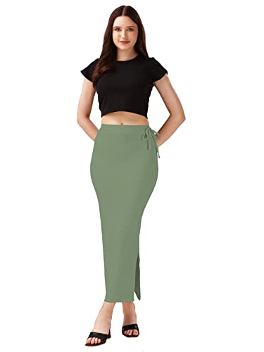 Image of Mehrang Microfiber Saree Shapewear Petticoat for Women, Cotton Blended Shape Wear Dress for Saree