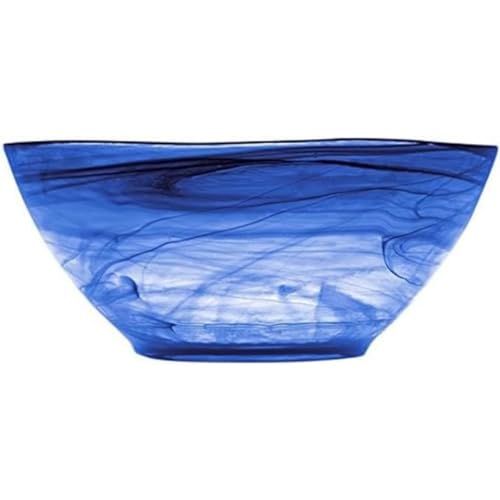 H&H Alabastro Insalatiera, Blu Cobalto