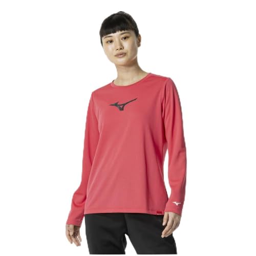 MIZUNO(ミズノ) トレーニングウエア ブレスサーモ ロゴTシャツ 長袖 吸湿発熱 32MAB855 レディース