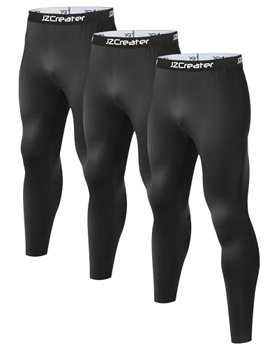 1 or 3 Pack Mens Long Johns Thermal Pants, Fleece Lined