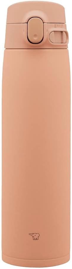 Zojirushi SM-VA72-TM Water Bottle, One-Touch Stainless Steel Mug, Seamless, 24.3 fl oz (720 ml), Pale Taupe