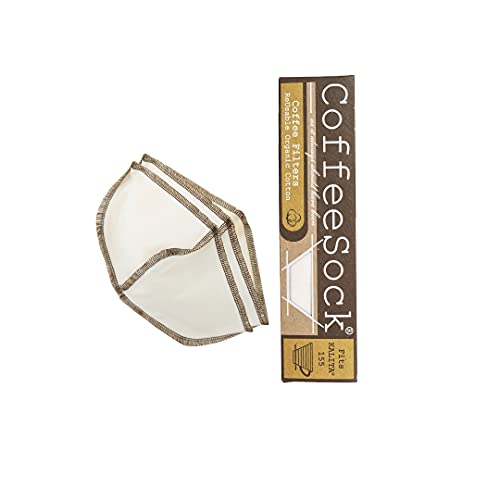 Coffeesock Reusable Kalita Filters- The Original Reusable Coffee Filter- Gots Certified Organic Cotton Reusable Kalita Filters (155) #TOP14