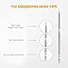 T12 Soldering Iron Tips 10 Types Soldering Station Tool Solder Soldering Iron Tips Replacement for FX-951 Rework Station (10PCS)