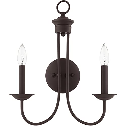 Image of Livex Lighting 42682-07 2-Light Wall Sconce, Bronze