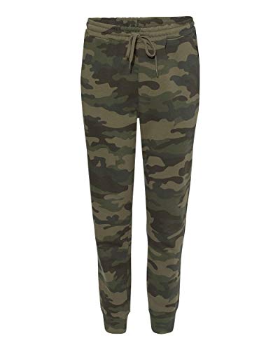 Independent Trading Co. Mens Midweight Fleece Pants, L, Army