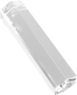 SOLUSTRE Prisma Hexagonal Prisma De Cristal Redondo Adereços Fotográficos Experimento De Prismas Ópticos Prisma Hexagonal Demonstração De Ensino Suporte Hexagonal Prop Cilindro De