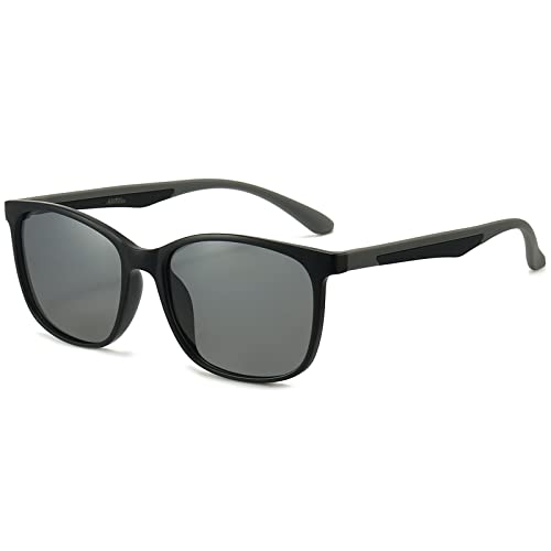 ANRRI Lightweight Polarized Sunglasses for Men Retro Square UV400 Protection