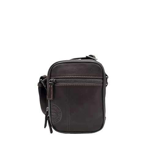 David William Annan - Sacoche en cuir de vachette gras Taille Unique