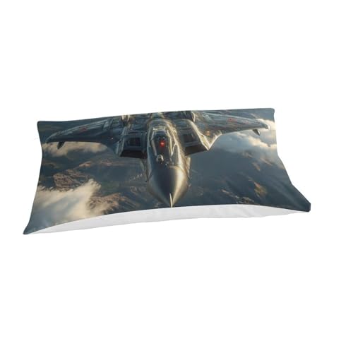 Parure de lit avions de combat 3D microfibre housse de couette single - 3