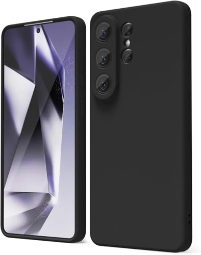Image of DIZORO Samsung Galaxy S26 Ultra Case, Liquid Silicone Cover with Camera Protection Anti-Scratch Soft Microfiber Lining Shockproof Protective Phone Back Cover Case (Black)