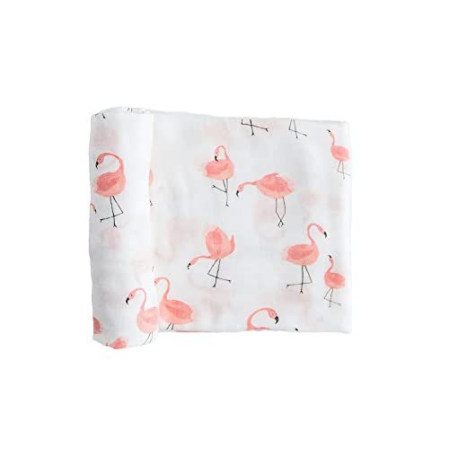 Image of Little Unicorn - Pink Ladies Deluxe Swaddle | Single | 100% Rayon Muslin from Bamboo | Super Soft | Newborns and Infants | Large 47 inch x 47 inch | Machine Washable