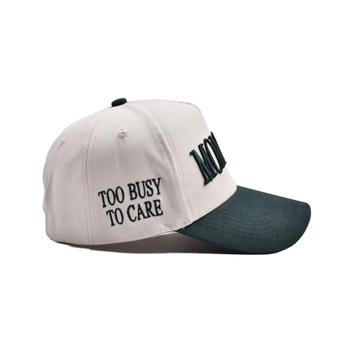 Image of Mommin Trucker Hat, Adjustable Embroidered Vintage Two-Tone Mama Baseball Cap