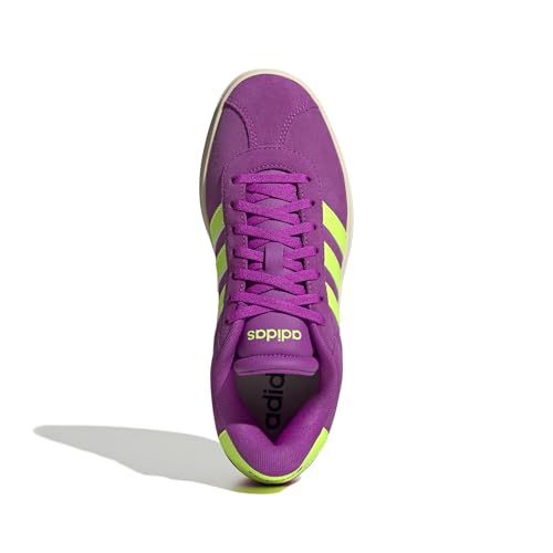 Image of adidas Womens Vl Court Bold Lace Up Sneakers Shoes Casual - Pink