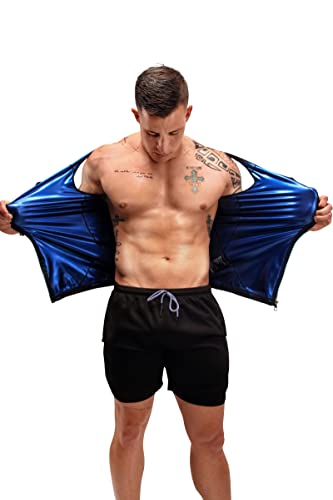 Gilet de sauna pour homme FUXERT noir 578 débardeur amincissant pour éliminer les toxines