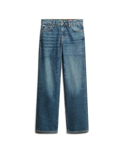 Superdry Para Mujer. W7011013A Jeans Talle Medio Y Pernera Ancha Azul (30/30), Casual, AlgodóN, Denim - 8