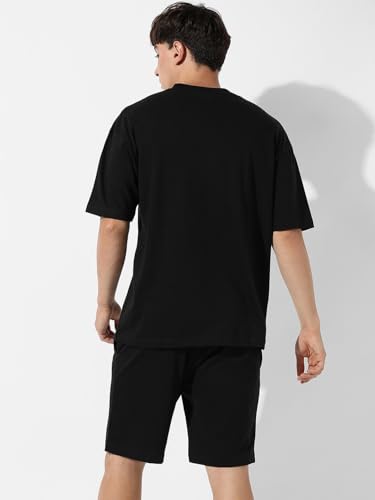 Image of Zombom Combo of Men's Night Suit | Men's Co-ord Set | Lounge-wear Nightdress Pajama Set | Summer Night Wear | Solid Plain Casual Pajama Shorts Set | Beach Wear Pack of 2