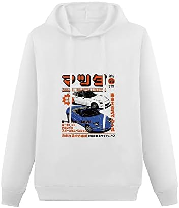 Miata Magazine Tapestry Classic Printing Hoodie Men’s Teen Pullover Comfy No Pocket