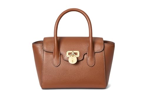 Lauren Ralph Lauren Bolsa bronzeadora pequena de couro granulado, Lauren Tan, Lauren Tan, One Size