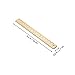 GANAZONO 2pcs Vintage Brass Ruler Multi-Function Portable Bookmark Rulers for Drawing Dual Scale and Lightweight Design for Students and Professionals