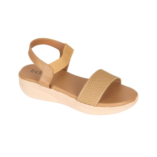 Image of Indifeet - platform heels sandals for women, stylish wedges ladies sandal, woman fashion latest wedge design, women's girls footwear, fancy ladies' flatforms trendy lady best