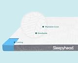 Sleepyhead 2-Inch Twin XL Mattress Topper - Gel-Infused Memory Foam Topper with Washable Cover - Col