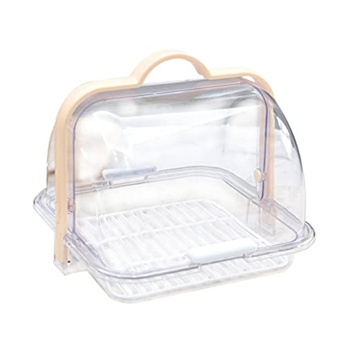 jojofuny Caja De Almacenamiento para Biberones con Tapa Transparente Y Bandeja De Drenaje Extraíble Organizador Portátil para Secar Y Ordenar Biberones Chupetes Y Accesorios De Lactancia