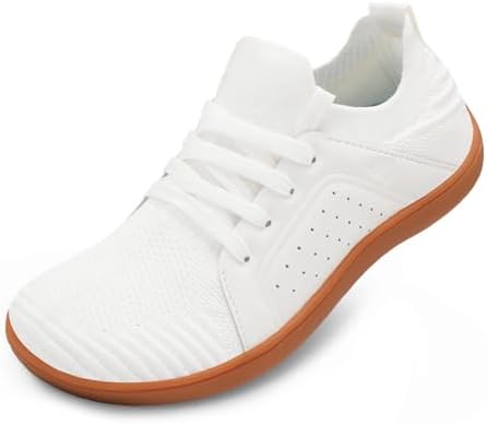 JIASUQI Womens Barefoot Shoes Wide Toe Minimalist Walking Shoes Breathable Zero Drop Shoes Fashion Sneakers for Running Trail