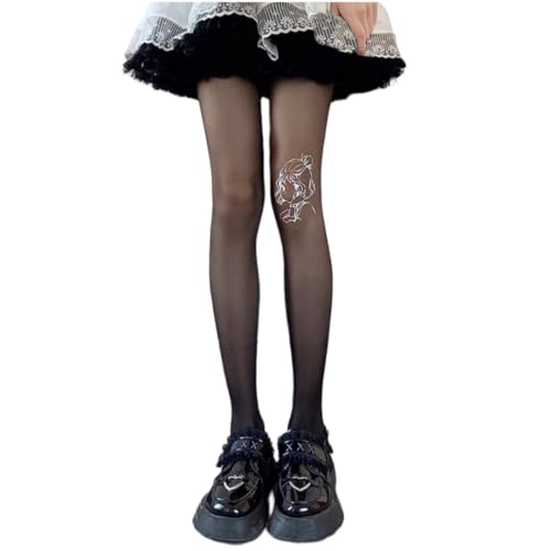 Image of Ulalaza Sparkle Hollow Out Letter Nude Colorful Rhinestone Hot Drilling Fishnet Pantyhose Tights for women Luminous