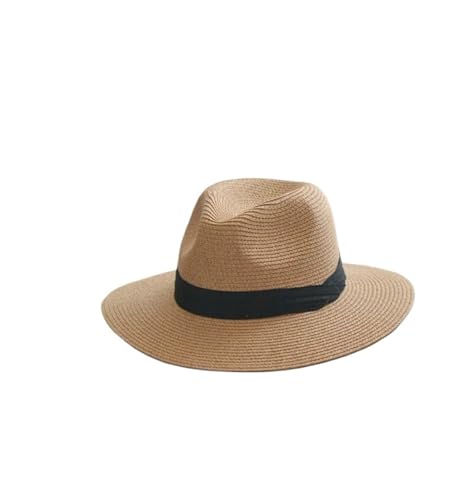 Chapeau de paille pour femme et homme grande tête pliable protection solaire