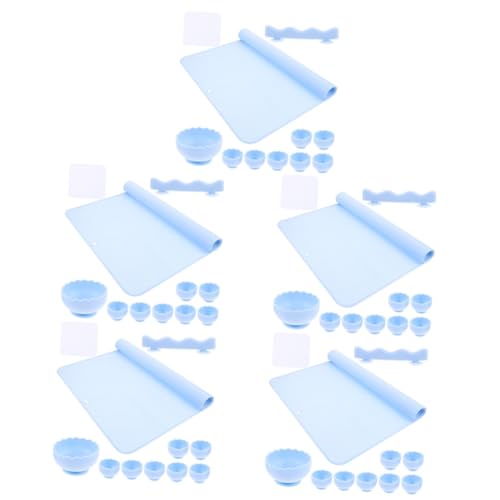 Tofficu 5 Conjuntos De Tapete De Desenho De Silicone Tapetes De Fundição De Joias Jogos Americanos D