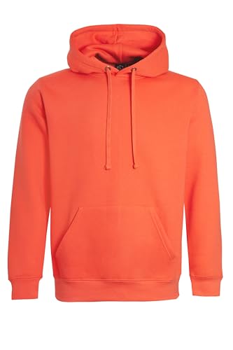 imporio 11 Women Ladies Oversized Pullover Plain Hoodie Top With Out Zip Hoodies Sweatshirt Top Jumper UK 10-18 (UK, Numeric, 22, 24, Regular, Regular, Orangeade)