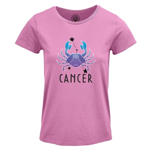 T-shirt femme Cancer à col rond pour affirmer votre force céleste