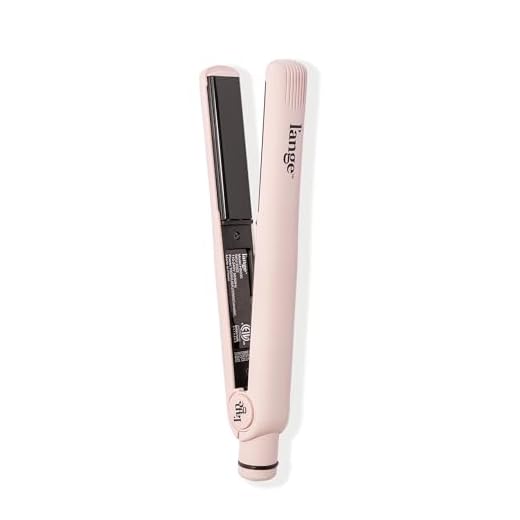 L'ANGE HAIR Aplatir Ceramic Flat Iron Hair Straightener | Adjustable Temp Dual Voltage Hair Straightening Iron | Tourmaline-Infused Flat Iron | Best 1 Inch Flat Iron to Ease Frizz | Blush