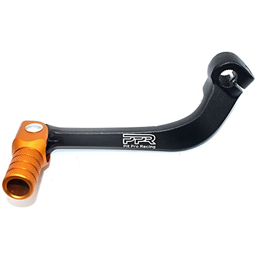 Image of Gear Shift Lever, Alloy Aluminium Gear Shifter Lever Fits for Motorcycle BSE CRF 110 TTR 125 Motorcycle 50cc 110cc 250cc Dirt Pit Bike(Black&Golden)