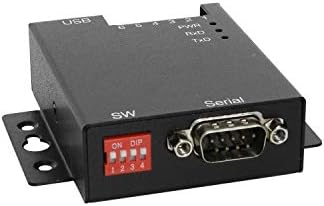 Coolgear USB 2.0 to RS-232/422/485 Selectable Industrial Serial Adapter w/ 15kV ESD Surge Protection