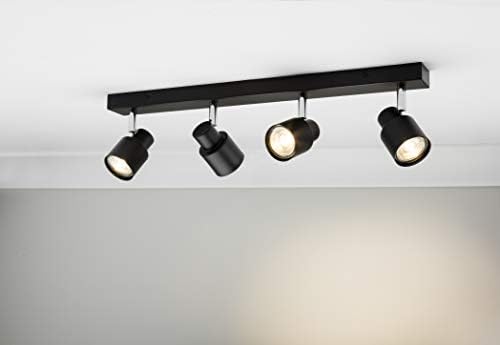 Quad GU10 Spotlight Bar in Antique Brass