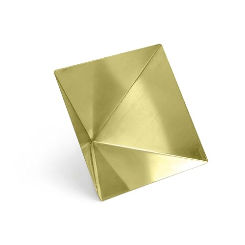 Image of Pure Brass Hollow Pyramid | 2-Inch | Pack of 9 | Boost Positive Vastu Energy for Home & Office | Powerful Remedies for Health & Wealth