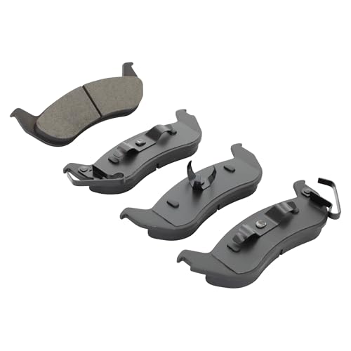 Image of QUALITY-BUILT Rear Semi-Metallic Brake Pads, Black Series 1003-0932M, Compatible with 2002-2011 Ford /Lincoln /Mercury (Crown Victoria,Grand Marquis,Marauder,Ranger,Town Car)