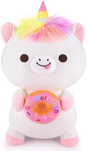 Achwishap Get Well Soon Unicorn Plush Stuffed Animal,Soft Get Wel...