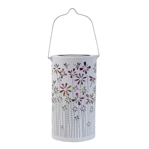 Farol solar para exteriores | Coloridas decoraciones de proyección huecas de hierro, luces solares para camino, pasarela, casa, patio, porche, paisajismo, acera, piscina, patio