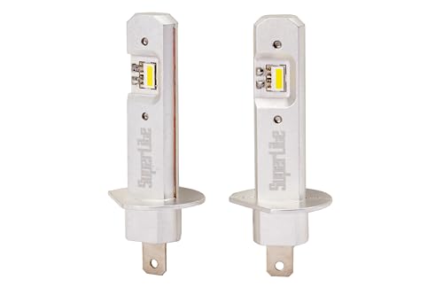 Superlite Halogen to LED Conversion Lamp Kits H1 Plug & Play Gold Series 6500K / 10000 Lumens / 12-24V / 18W for Car Motorcycle & Truck - Image 4