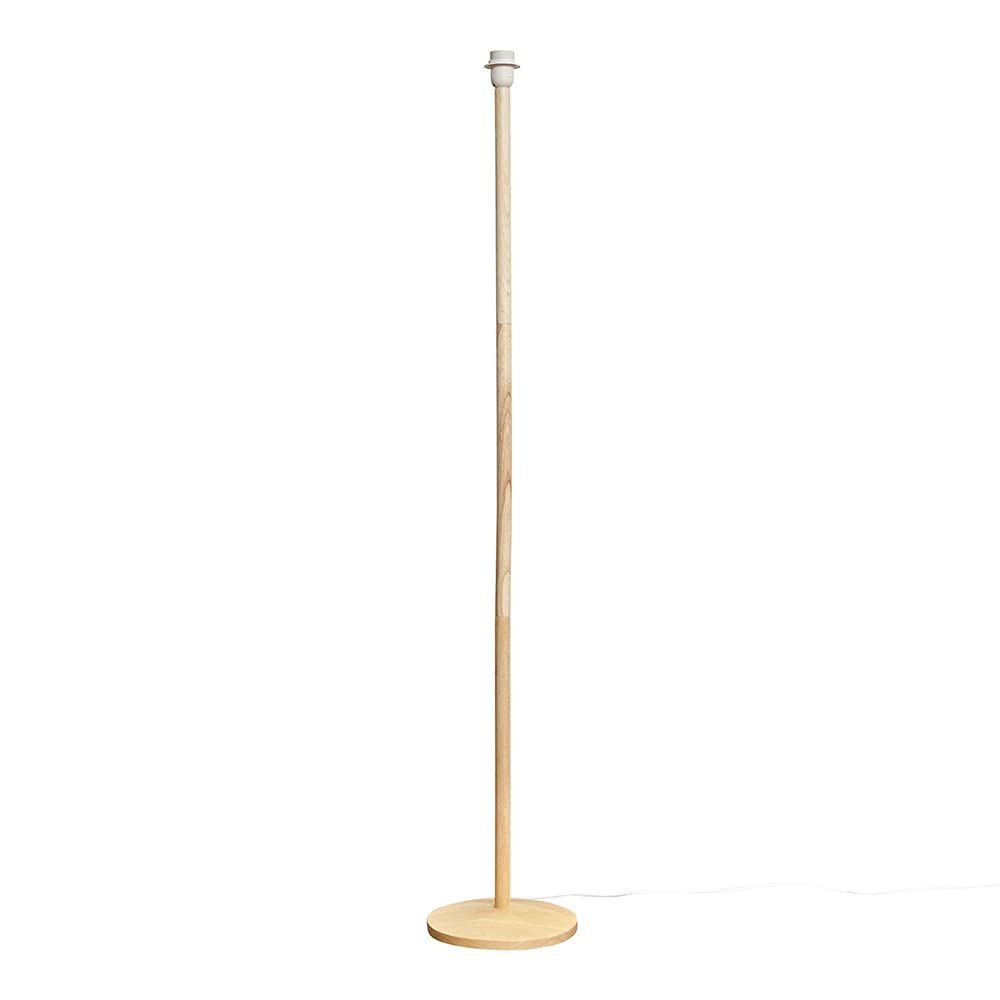 MiniSun | Single Stem Natural Light Wood Floor Lamp Base | Floor Lamps & Torchieres, Home Décor & Improvement Essential