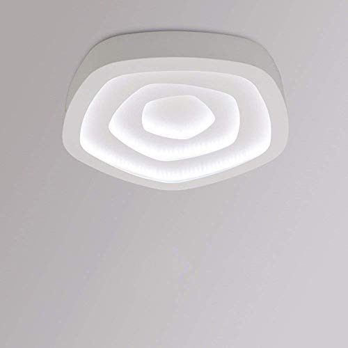 Plafonnier LED circulaire au design moderne minimaliste blanc 24W pour salon