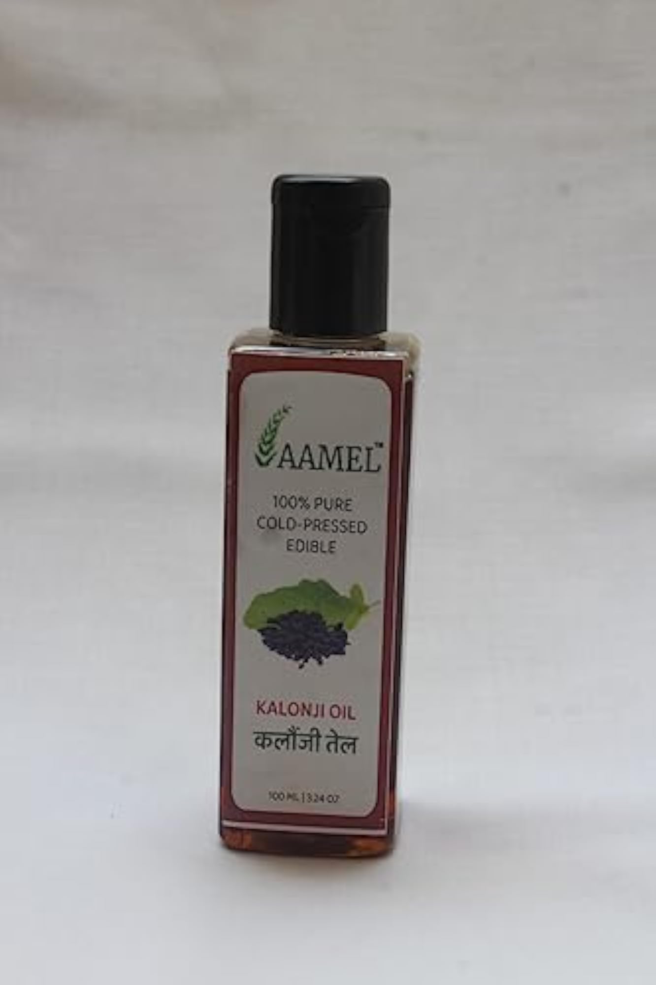 Amella Black Cold-Pressed Kalongi Onion Seed Oil for Hair Growth, Pack of 4
