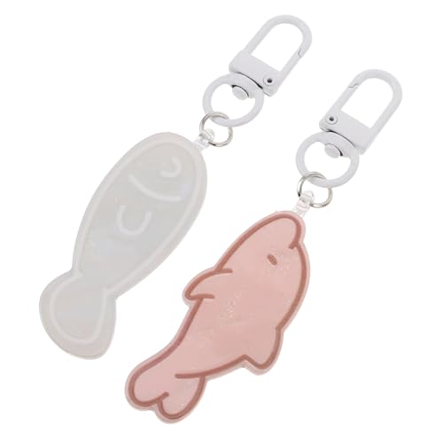 TOVINANNA 2piezas Llavero Serie Ocean Llaveros Dijes De Pez y Delfín Accesorios Para Bolsos y Mochilas Obsequio Para Mujeres Tema Oceánico Adorable Diseño De Dibujos Animados