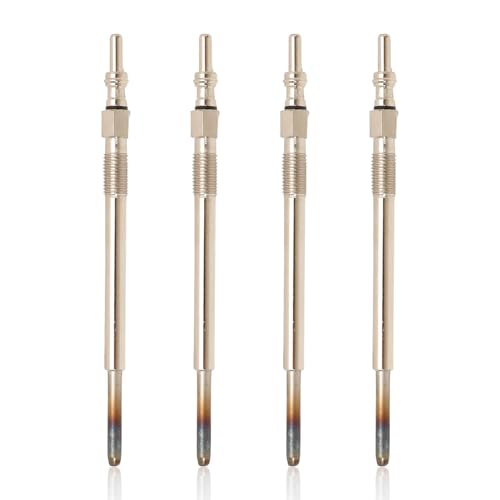 Anlseiod 4x Bougies de préchauffage pour Berlingo C1 C2 C3 C4 C4 107 206 207 307 308 Partner C30 S40 V50 V70,Bougies Prechauffage pour Motorisation PSA 1.4l Hdi & 1.6l Hdi