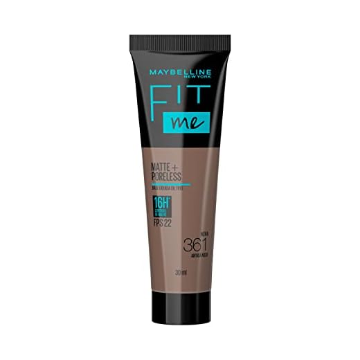 Base Líquida Maybelline NY Fit Me Matte FPS 22 Cor 361 (Antiga N330), 30ml