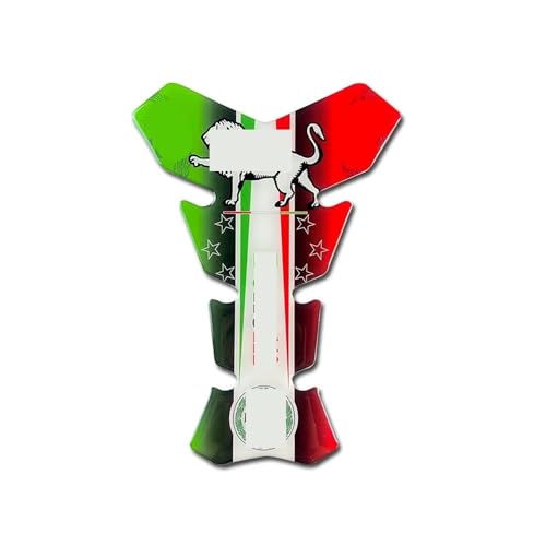 Autocollant décoratif réservoir de moto avec grips latéraux et tampon de protection carburant