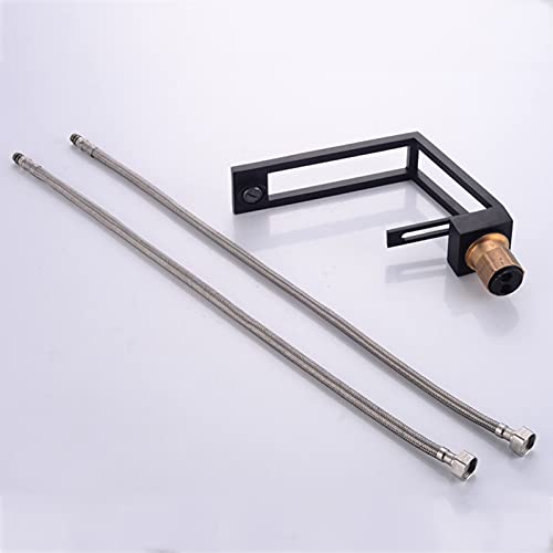 Mitigeur de salle de bain monotrou carré robinet laiton - 8
