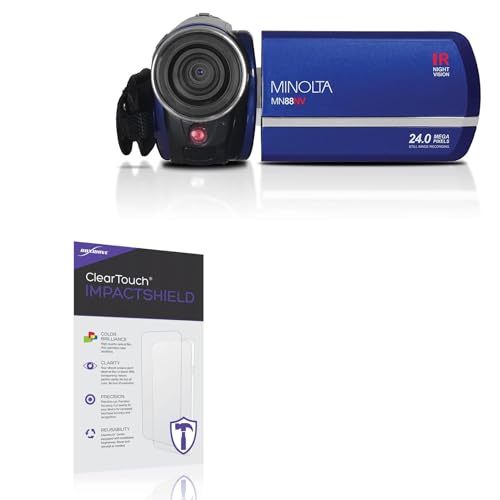 BoxWave Screen Protector Compatible with Minolta MN88NV - ClearTouch ImpactShield (2-Pack), Impenetrable Screen Protector Flexible Film